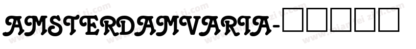 amsterdamvaria字体转换