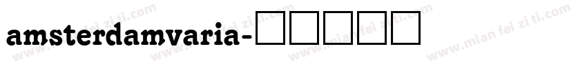 amsterdamvaria字体转换