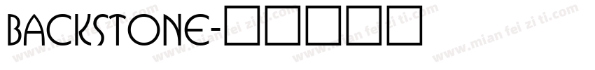 backstone字体转换