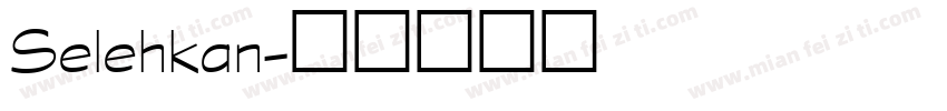 Selehkan字体转换