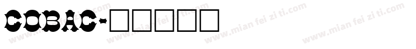 Cobac字体转换