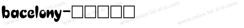bacelony字体转换