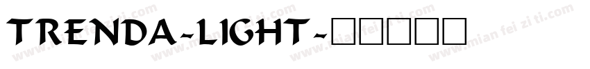 trenda-light字体转换