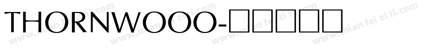 THORNWOOO字体转换