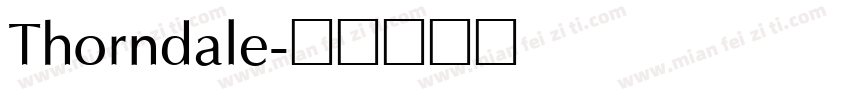 Thorndale字体转换