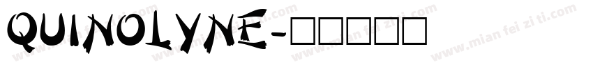 QUINOLYNE字体转换