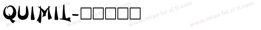 Quimil字体转换
