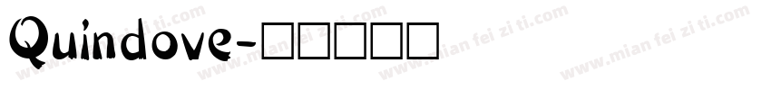 Quindove字体转换