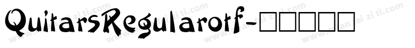 QuitarsRegularotf字体转换