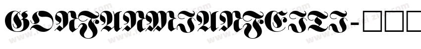 gonfanmianfeiti字体转换