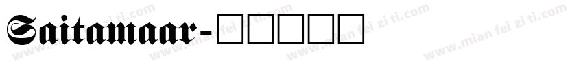 Saitamaar字体转换