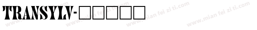 TRANSYLV字体转换