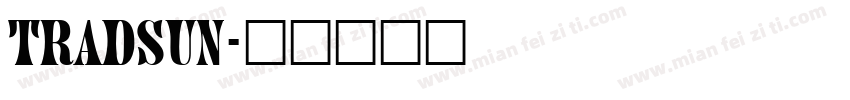 Tradsun字体转换
