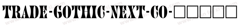 trade-gothic-next-co字体转换