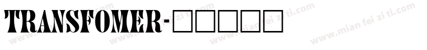 transfomer字体转换