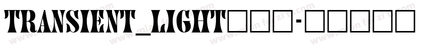 transient_light生成器字体转换