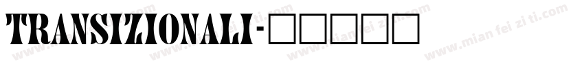 transizionali字体转换