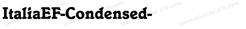 ItaliaEF-Condensed字体转换