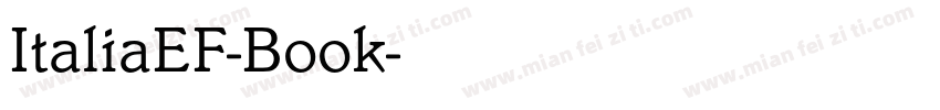 ItaliaEF-Book字体转换