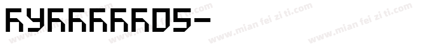 HunterW05字体转换