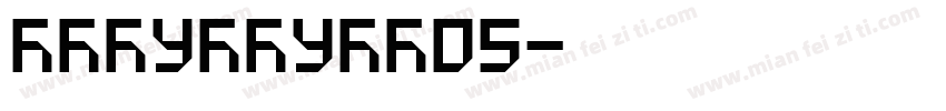 ManutiusW05字体转换