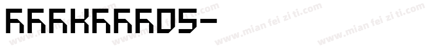 PorkerW05字体转换