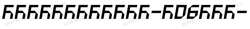 fzxidengxian-z06stt字体转换