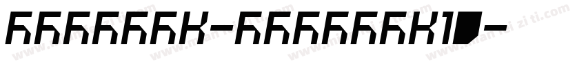 FZLTCHK-GXRBGBK10字体转换