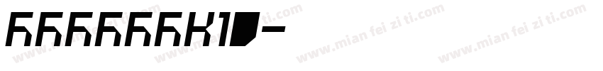 FZLTGBK10字体转换