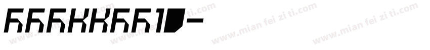 FZXKKGB10字体转换