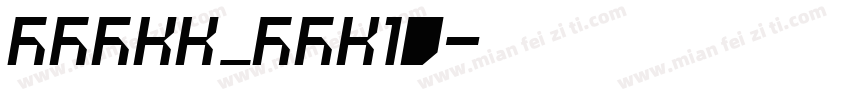 fzckk_gbk10字体转换