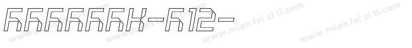 dfheiHK-W12字体转换