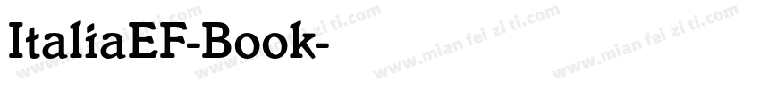 ItaliaEF-Book字体转换