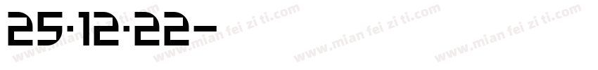 25·12·22字体转换