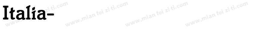 Italia字体转换