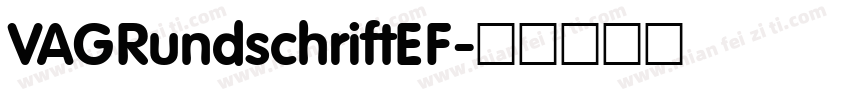 VAGRundschriftEF字体转换