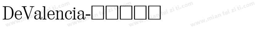 DeValencia字体转换