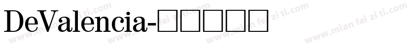 DeValencia字体转换
