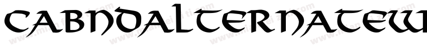 CABNDAlternateW05-Bo字体转换