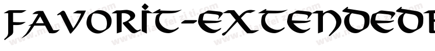 Favorit-ExtendedBo字体转换