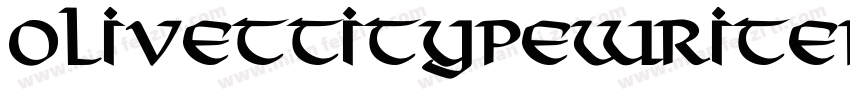 OlivettiTypewriterBo字体转换