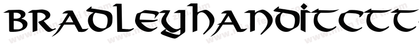 bradleyhandITCTT-BO字体转换
