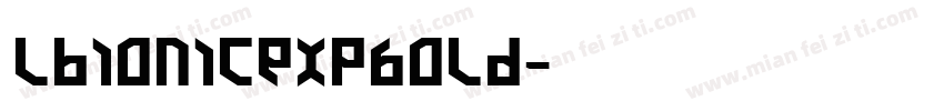 lbionicExpBold字体转换