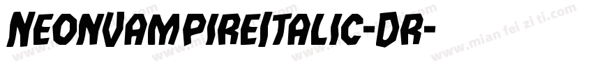 NeonVampireItalic-Dr字体转换
