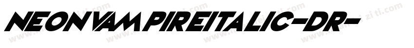 NeonVampireItalic-Dr字体转换