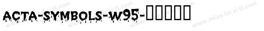acta-symbols-w95字体转换