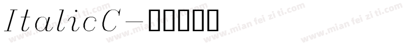ItalicC字体转换