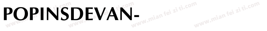 POPINSDEVAN字体转换