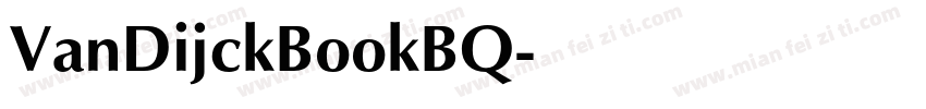 VanDijckBookBQ字体转换
