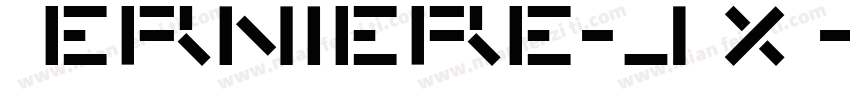 Derniere-jRxR字体转换